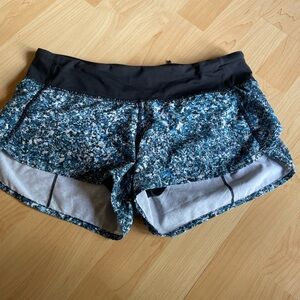 Womens Lululemon Seawheeze Speed shorts tofino shell size 6